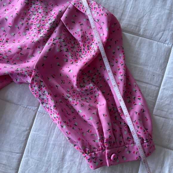 Kate Spade New Meadow Faux Wrap Wrap Dress 0 Floral Pink - Picture 12 of 15